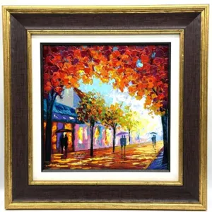 “Caught in the Rain” by Slava Ilyayev Serigraph