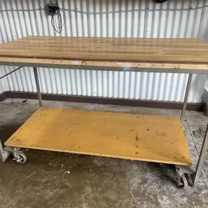 Industrial Mobile Worktable with Caster Wheels