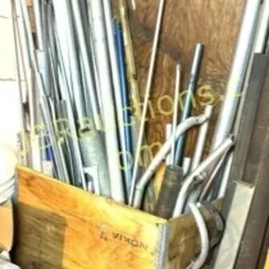 LARGE BOX OF ALUMINUM PARTS