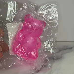 New Unbranded Pink Bear-Shaped Squish Toys in Original Packaging
