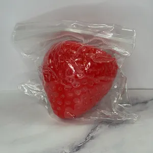 Unbranded Red Heart-Shaped Squish Toy in Sealed Packaging