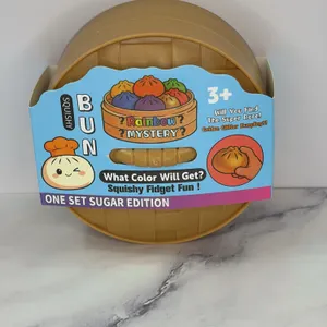 Rainbow Mystery Squishy Bun Set Sugar Edition for Ages 3+