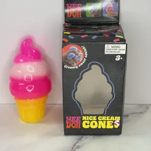 Schylling Nee Doh Nice Cream Cone Squishy Toy with Original Packaging