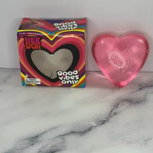 Branded Heart-Shaped Stress Ball with Box, ‘Squeeze The Day’ Design