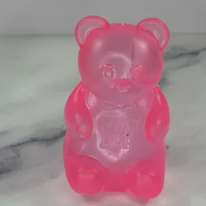 NeeDoh Branded Pink Gummy Bear Stress Ball Toy