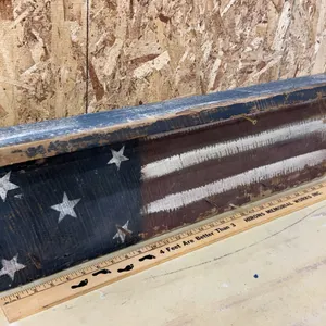 Americana Wood Shelf 29"X4"X9"