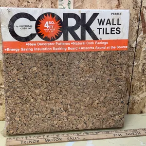 New Cork Wall Tiles 4 Pk, 12"X12"