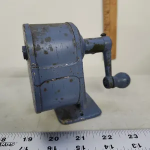 Vintage Pencil Sharpener, Painted Plastic/Metal