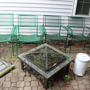 Patio Chairs & Firepit