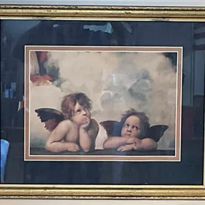 Raphael “Sistine Madonna” Cherubs.