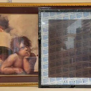 Raphael “Sistine Madonna” Cherubs & Framed Wall Décor – 2 Pieces