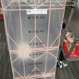 IKEA KVICKSUND Metal and Plastic Pink Shelf Unit, New in Packaging, Model 404.662.71, Made in China