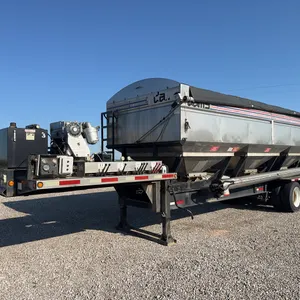 2014 Adams Stainless 32’ Steel 3-Compartment Tender Trailer w/ Self-Contained Diesel Engine & Discharge Auger