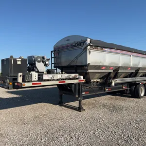2018 Adams Adams Stainless 32’ Steel 3-Compartment Tender Trailer w/ Self-Contained Diesel Engine & Discharge Auger