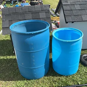 2 blue poly barrels  (GST 5% charged)