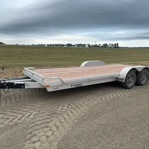 ID 4611 Like New 7'x20' Legend Aluminum Car Trailer