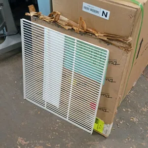 True cooler/freezer wire shelf. Features white vinyl-coated wire construction. Dimensions: 25" x 23". Note: Background items not included.