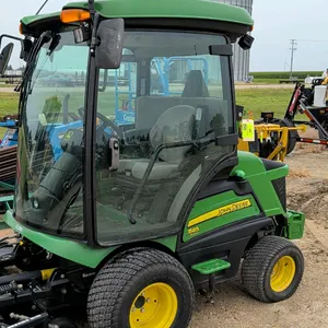 2019 John Deere 1585 TerrainCut 4WD front mower power unit. Features enclosed cab with heat and air conditioning, Yanmar 3TNV88C-DJMA diesel engine, a