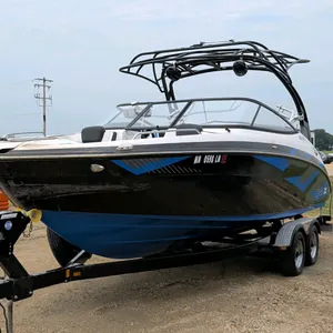 Yamaha 242X E-Series (SAT1800X) high-performance ski boat. Features twin Yamaha High Output 4-cylinder jet engines, 12-person (2,200 lbs) capacity, wa