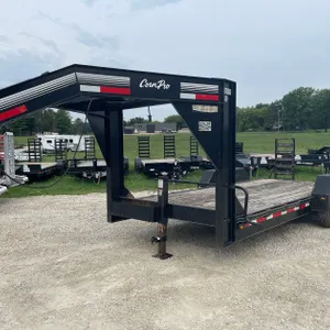 2012 Corn Pro 7 x 18' Lo-Boy Gooseneck  (Has WI Title)  (Helenville, WI)
