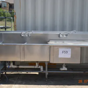 3- Compartment Commercial Stainless Steel Sink