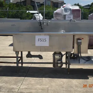 2- Compartment Commercial Stainless Steel Sink with Disposal
