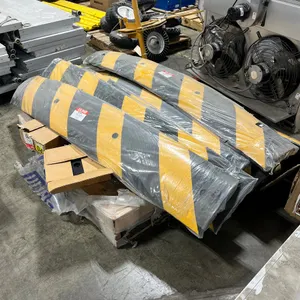 (8) Uline 6' Rubber Speed Bumps