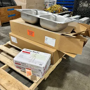 (2) Sets Faucet and Metal Sink Top