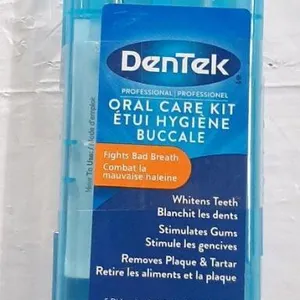 DenTek Professional Oral Care Kit – 5 Tools, Stainless Steel & Plastic, Antimicrobial Case