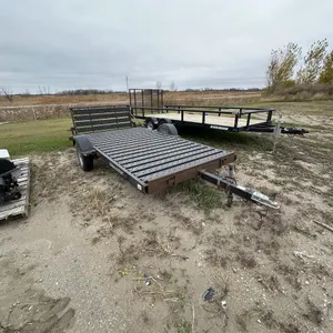 (6' x 13') Steel Deck Trailer w/ Fold Down Ramp
 UNRESERVED