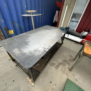 (2) Steel Tables (1) w/ Wheels & Steel Stand
 UNRESERVED