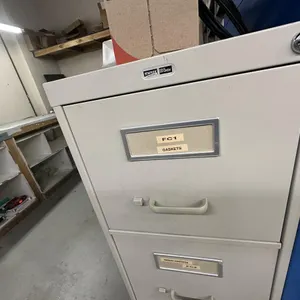 Metal Shelf w/ Contents & Metal Filing Cabinet
 UNRESERVED