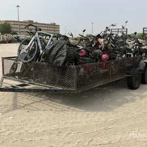 6 M Tow Behind Trailer w/ Qty of Electric Scooter