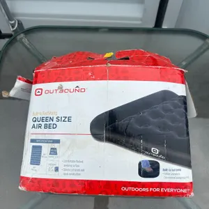 Outbound Queen Size Air Bed with Built-in Foot Pump