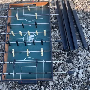 MD Sports Foosball Table With Black And White Players