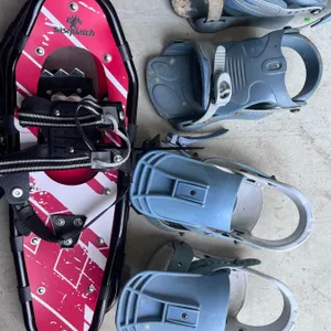 Sasquatch Snowshoes With 2 Pairs Snowboard Bindings