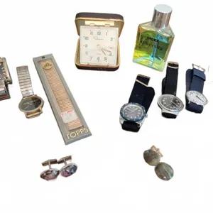 Wristwatches, Ingraham Travel Clock, MCXX Cologne, Cufflinks