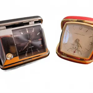 BULOVA & West Clocks Automatic Travel Alarm Clocks