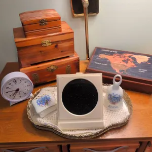 Jewelry Boxes, Trinket Tray, Vintage Alarm Clock, Vanity Items