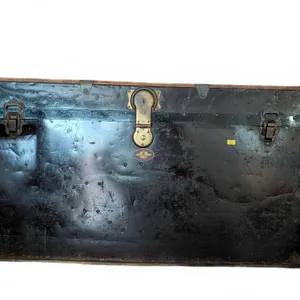 Lavership Co. Limited Metal Steamer Trunk With Brass Hardware
