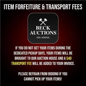 Item Forfeiture & Transport Delivery Fees & Conditions