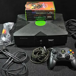 Microsoft Xbox Original Console Bundle with Controller and 6 Games