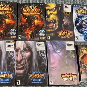 Warcraft and World of Warcraft PC Game Box Lot