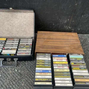 44 Country And Easy Listening Cassette Tapes With Cases
