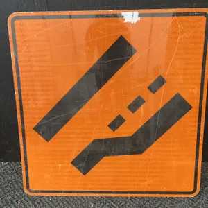 Orange Road Work Sign - Loose Gravel Warning, ATS Traffic