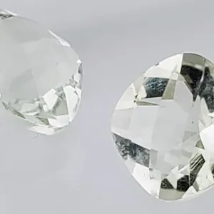 Green Amethyst Pair (3.82 ct total, 8×5.5 mm)