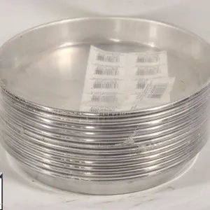 12 NEW CROWN 8" ALUMINUM 1" DEEP PIZZA PANS