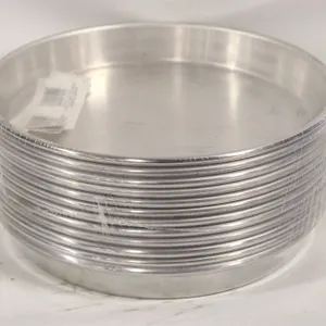12 NEW CROWN 8" ALUMINUM 1" DEEP PIZZA PANS