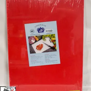 NEW JOHNSON ROSE 18"X24"X1/2" RED CUTTING BOARD