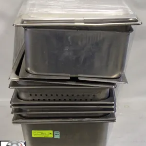 LOT OF ASSORTED FULL SIZE STAINLESS STEEL INSERTS